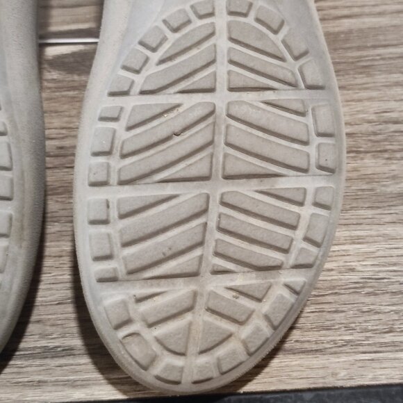 Crocs Ballet Flats Sz 8 Grey Rubber Minimalist Round Toe Comfort Ballerina Shoe - Picture 13 of 14